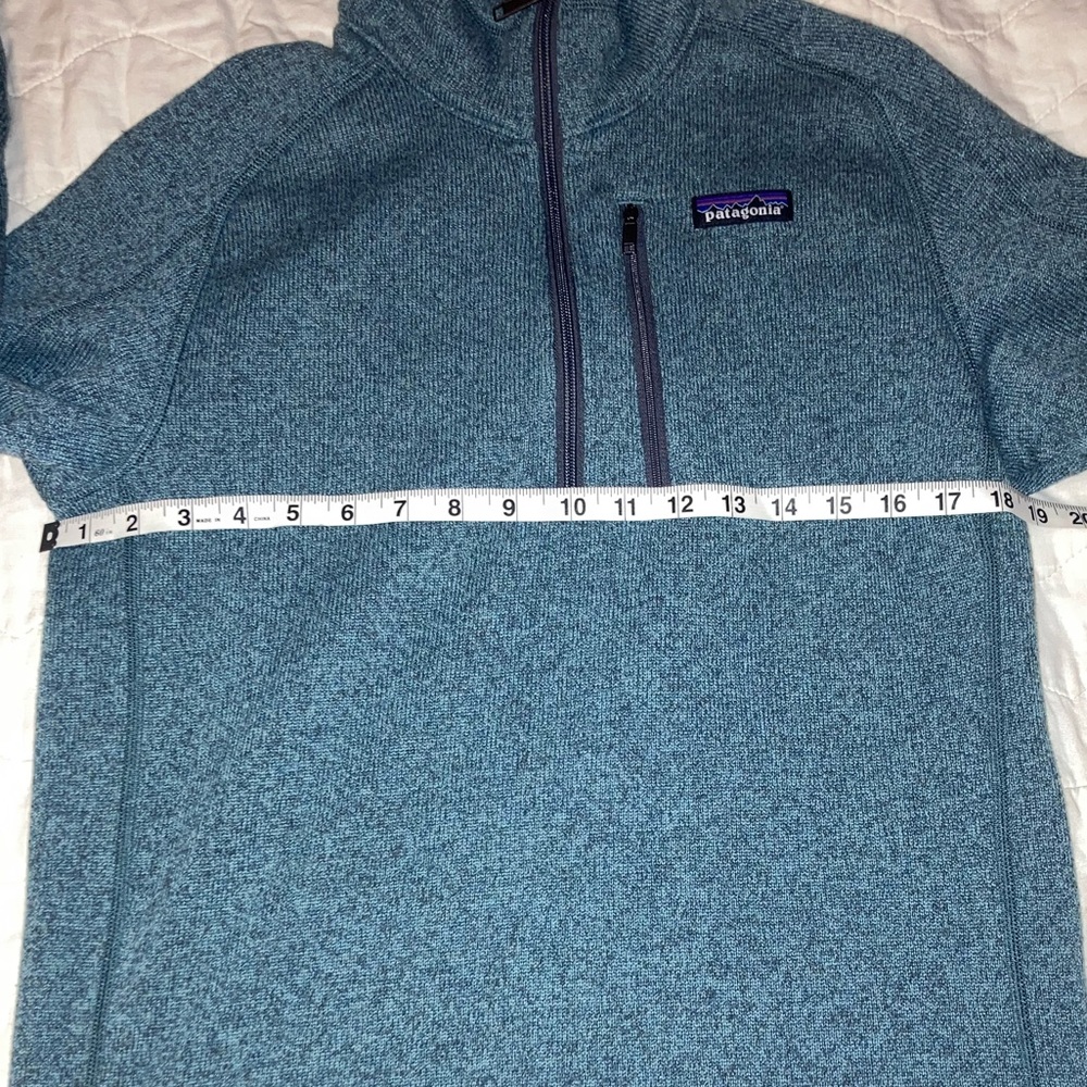 Patagonia 1/4 Zip Better Sweater Fleece Knit Pullover Blue - Picture 6 of 7
